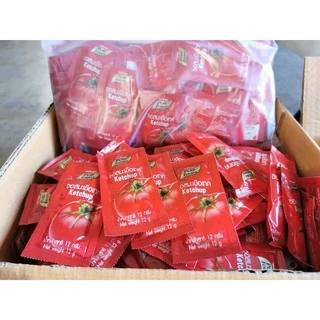 เพียวฟู้ดส์ ซอสพริก/ซอสมะเขือเทศ 7กรัม แพ็คละ 100 ซอง Pure Foods มะเขือเทศเข้มข้น น้ำจิ้ม