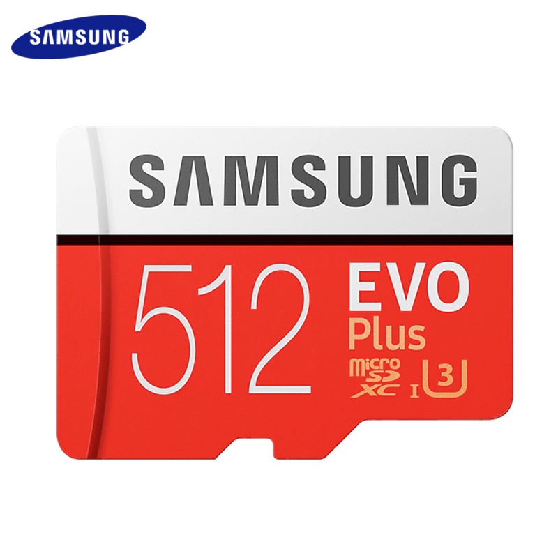 การ์ดหน่วยความจํา Samsung Microsd Card 256G 128GB 64GB Micro SD Card 512GB แฟลชการ์ดหน่วยความจํา TF Class10 U3 SDXC I Grade EVO