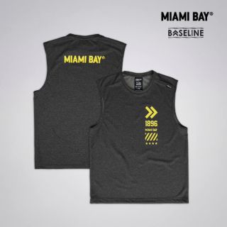 Miami Bay เสื้อกล้าม รุ่น Baseline สีเขียวขี้ม้า