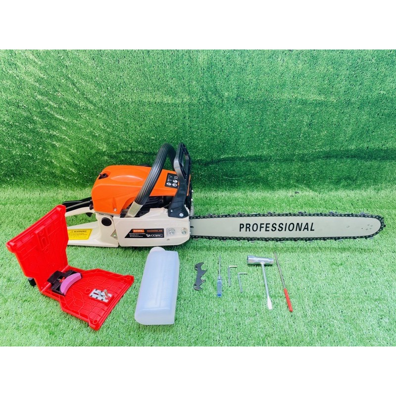 เลื่อยยนต์รุ่น 5200 3 แรง +บาร์โซ่ 20 นิ้ว 1 ชุด +ที่ลับโซ่ 1 ชุด