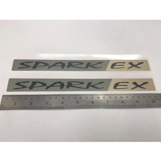 สติ๊กเกอร์ดั้งเดิม ติดข้างประตู ISUZU SPARK EX ทูโทน ปี 1995 - 1996 sticker ติดรถ แต่งรถ อีซูซุ สติกเกอ สติกเกอร์ 2 สี