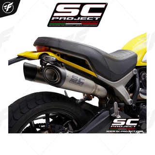 DUCATI SCRAMBLER 1100 (2018 - 2019) Pair of S1 Mufflers, Titanium, with Carbon fiber end cap