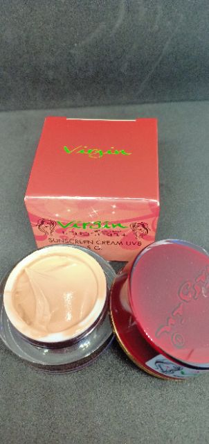 ครีมเวอร์จิ้น  virgin.5g. ของแท้ สูตรกลางวัน กลางคืน กันแดด - รูปที่ 6