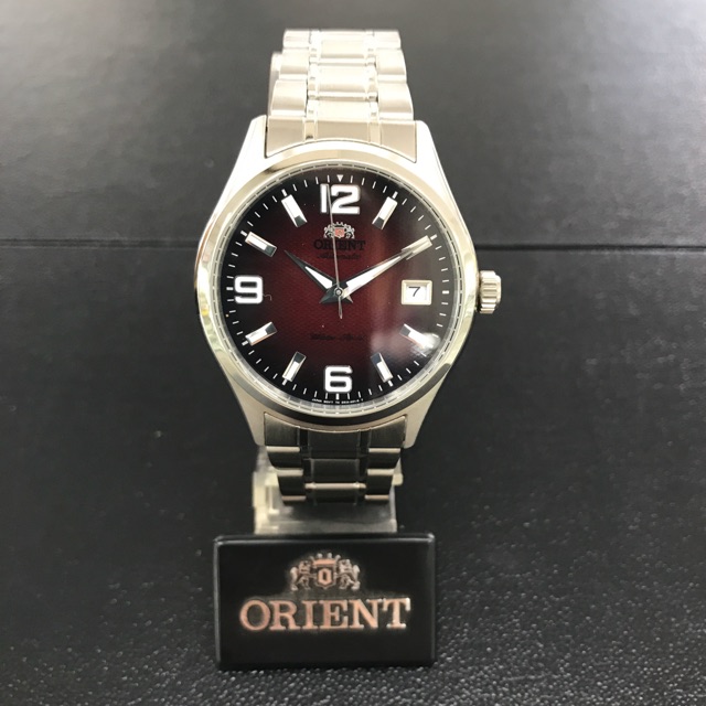 นาฬิกาข้อมือผู้ชาย ORIENT Automatic รุ่น FER1X002H0 สาย Stainless หน้าแดงดำ