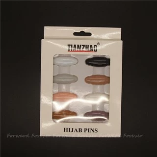 เข็มกลัดแฟชั่นติดผ้าพันคอเพื่อความปลอดภัยของเด็ก 8 ชิ้น / กล่อง M30091