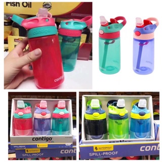 CN-3161/ShopAt.Two/พร้อมส่ง กระติกน้ำเด็ก เทไม่หก ไม่ซึม กันสำลัก