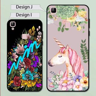 เคสโทรศัพท์ซิลิโคนลายดอกไม้สําหรับเคสมือถือป้องกันรอยสําหรับ Vivo V 3 V 5 V 7 V 9 V 11 I V 5 S X 9 S V 15x27 Lite Max Plus Pro Y 853