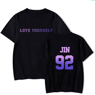 【2022tshirts】เสื้อยืดสีขาว BTS Kpop เสื้อยืดผู้หญิง เสื้อยืด oversized ดแขนสั้นผู้ชาย แฟชั่น เสื้อยืดสไตล์เกาหลี