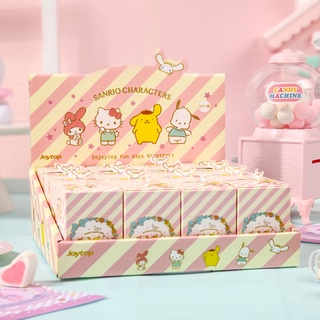 ของแท้ Sanrio Candy Series Melody น่ารัก การ์ตูน กระเป๋า สติกเกอร์ เทปวาชิ กล่องสุ่ม