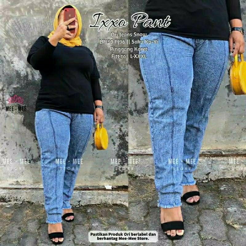Ixxxo BAGGY JEANS SNOW JUMBO RAWIS MARION JEANS (FITS BB 87 KG)