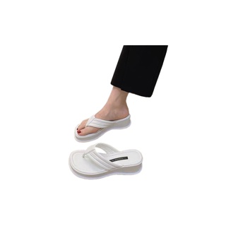 พร้อมส่งTX266 คอลใหม่ล่าสุด รองเท้าแฟชั่นผู้หญิง รองเท้าแตะสวม แบบรัดส้นมีหู ความสูง 5.5cm (3สี)