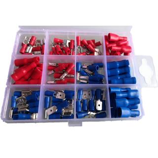 120pcs relly stock factory sale QUALITY Copper Insulated terminals Electrical Wire Crimp Terminals wire connector male + female Insulated Connector Crimp terminal.