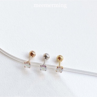 Diamond holo จิวโฮโลแกรม [piercing] 1 ชิ้น .ﾟﾟ･