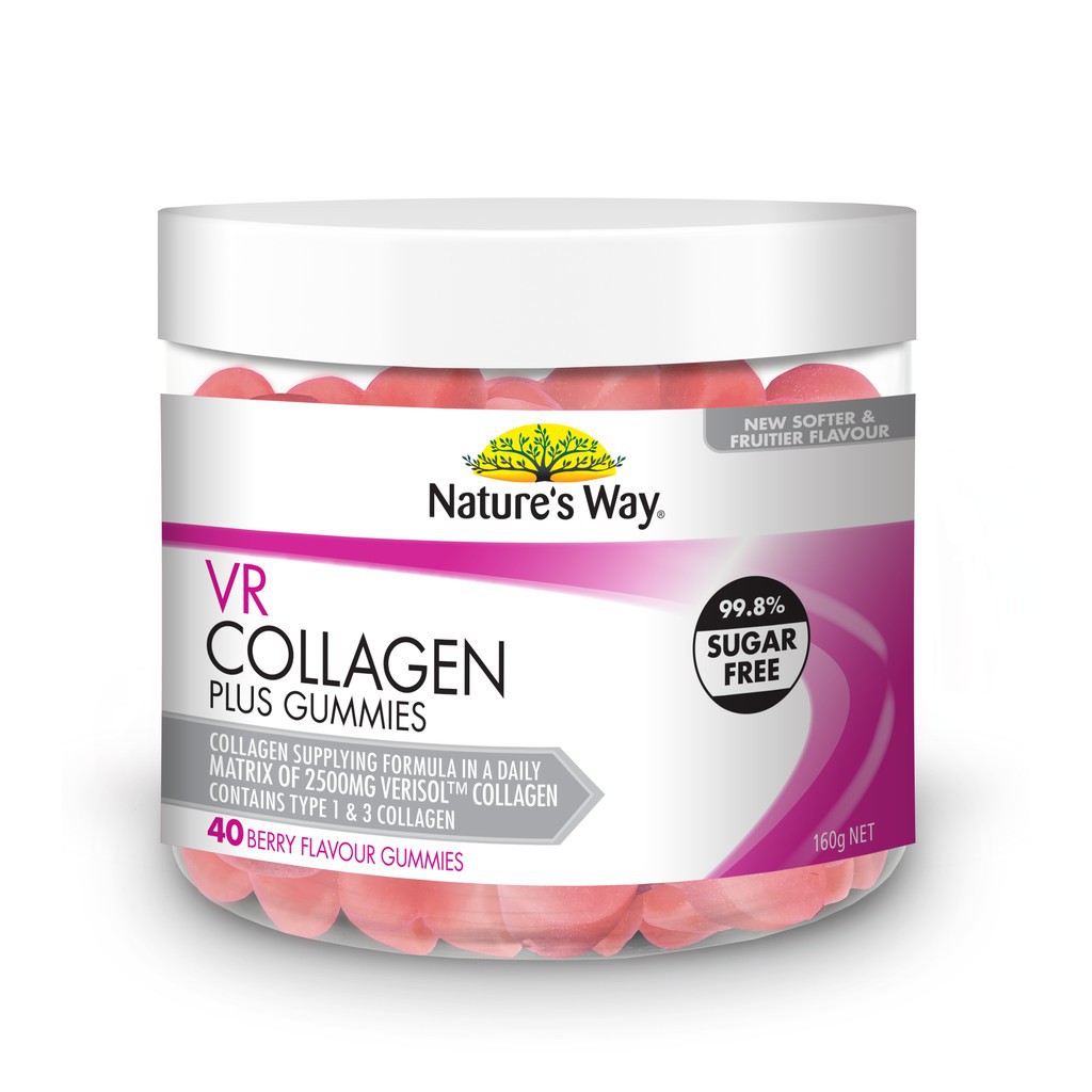 [ใช้Code:VITACOL10 ลด10%] Nature's Way VR Collagen Plus Gummies เนเจอร์สเวย์ วีอาร์ คอลลาเจน กัมมี่ 