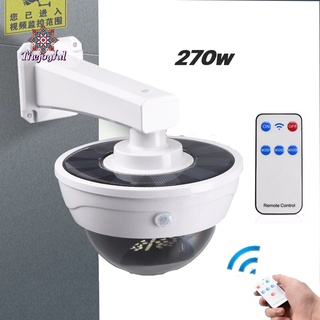 โคมไฟโซล่าเซลล์ เปลี่ยนได้ 3 โหมด โคมไฟกล้อง CCTV โซล่าเซลล์ โคมไฟกล้องวงจรปิด 270W กันน้ำ Thejoyful