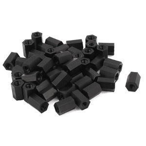 FF ไนลอน Spacer พลาสติก PCB รองรับ M3 40 มม. 40 มม. 4 ซม.