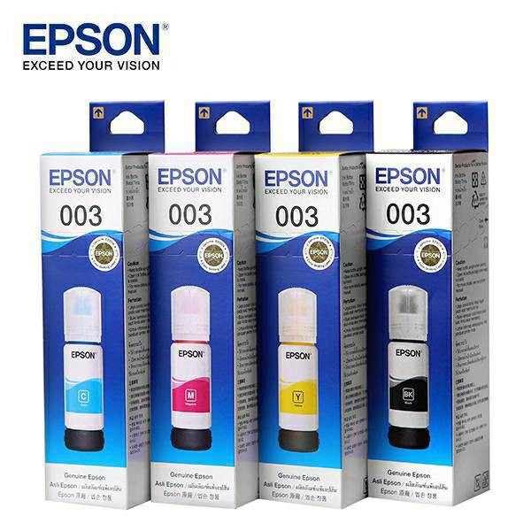 หมึกปริ้นเตอร์ แท้ 100% Epson 003 EcoTank สำหรับ L1110 / L3110 / L3150 / L5190