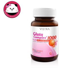 VISTRA Gluta Complex 1000 Plus Red Orange Extract วิสทร้า กลูต้า คอมเพล็กซ์ 1000 พลัส เรด ออเร้นจ์เอ็กซ์แทร็คซ์ 30แคปซูล