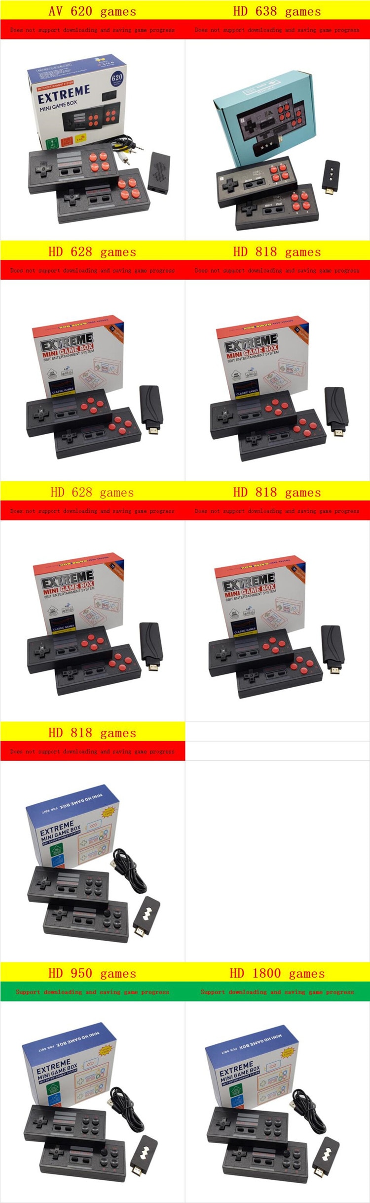 Zocnun Usb Wireless Handheld Tv Video Game Console Build In 1800 Classic Game 8 Bit Mini Video Console Suort Av Hd Outut ราคาท ด ท ส ด