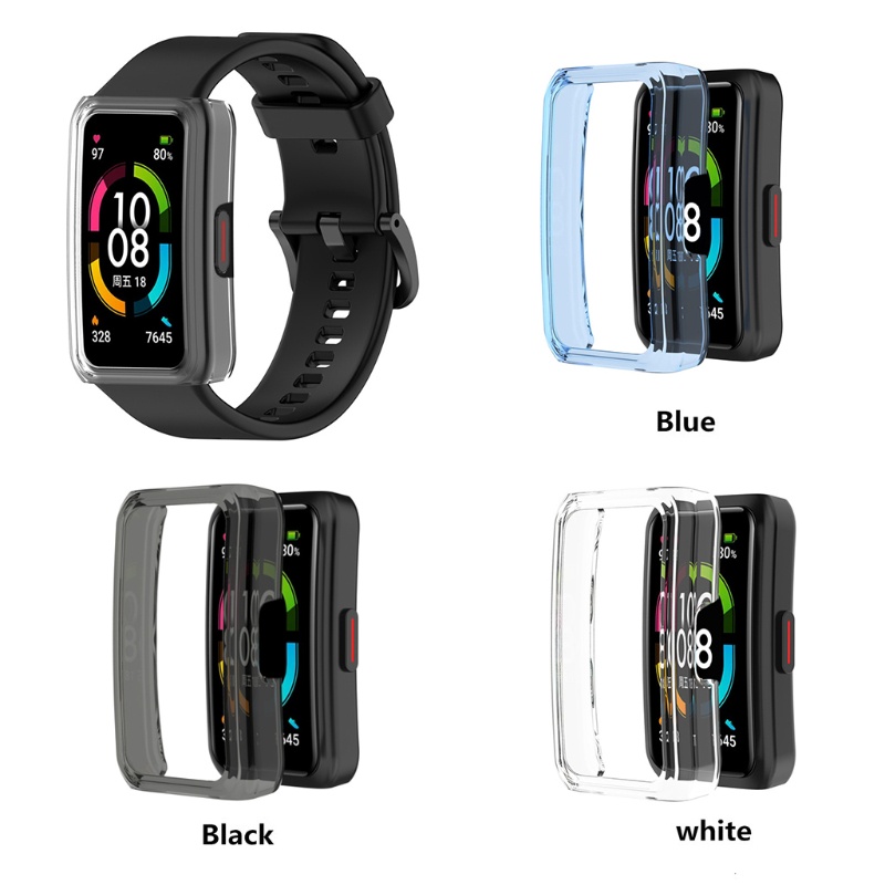 เคสนาฬิกาข้อมือ Pc แบบแข็ง ป้องกันรอยหน้าจอ สําหรับ Huawei Honor Band 6
