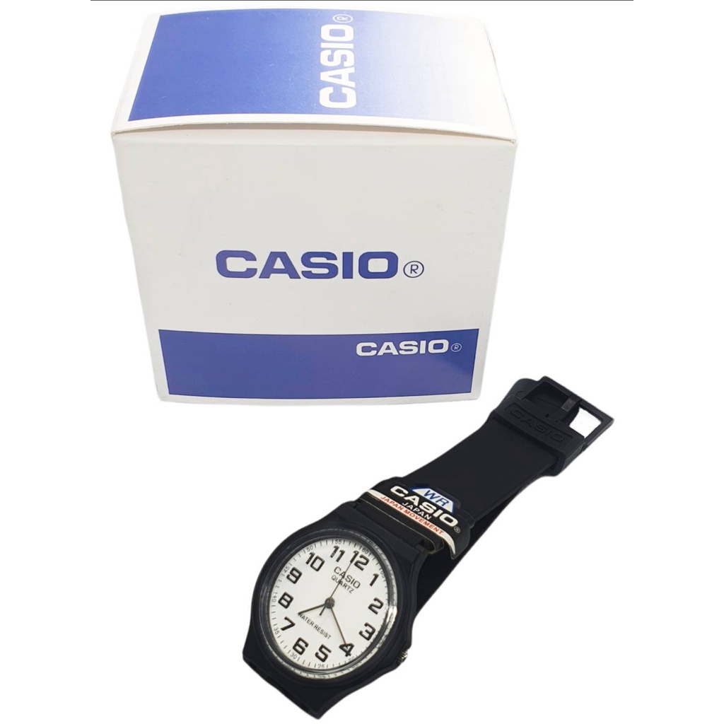 ฟรีกล่อง นาฬิกาข้อมือ กันน้ำ นาฬิกาคาสิโอ้ สายยาง สีดำ นาฬิกาข้อมือcasio คาสิโอ้ผู้หญิงและผู้ชาย RC537
