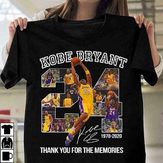 เสื้อยืดอินเทรนด์ผู้ชายอินเทรนด์ผู้หญิงkobe bryant thank you เสื้อยืดลําลองสําหรับผู้ชายแขนสั้นพิมพ์ลาย 24S-3XL