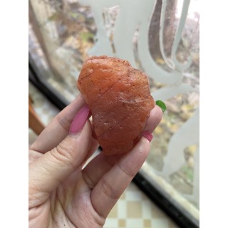 (D) พลอยดิบแท้ อาเกต คานีเลี่ยน(Agate Carnelian)พลอยธรรมชาติ 100% น้ำหนัก 379.00 กะรัต