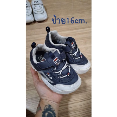 รองเเท้าผ้าใบเด็ก Fila
