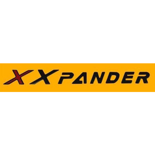 logo X pander โลโก้ เอ็กซ์แพนเดอร์ สีดำเงา Black ติดฝากระโปรงหน้า ฯลฯ (มีตัว X ให้เลือกในชุด 2 ชิ้น)