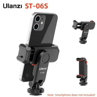 Ulanzi ST-06S ขาตั้งกล้องโทรศัพท์ อเนกประสงค์ 360 องศา° หมุนได้ พร้อมเมาท์โคลด์ชู แบบคู่ สําหรับสมาร์ทโฟน Vlog เซลฟี่ ถ่ายทอดสด บันทึกวิดีโอ