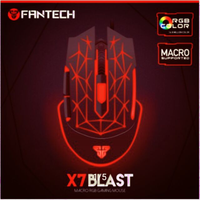 เมาส์FanTech X7 BLAST (RED)