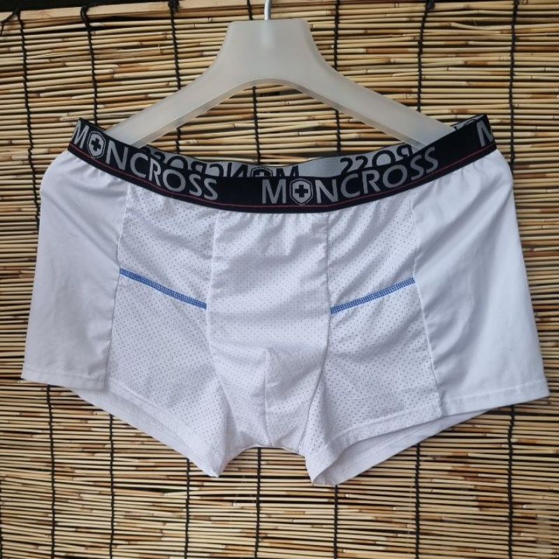 Moncross Boxer บ็อกเซอร์มือสอง ผ้าลื่น ผ้ายืด นุ่ม Size XL เอว 34-36"