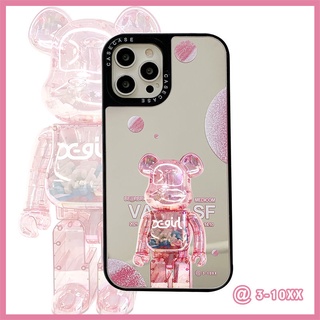 Casetify เคสป้องกันโทรศัพท์มือถือกระจก ลายหมี Violence สําหรับ Samsung Note20 S22 Ultra S21 Plus S20 FE A03S A04 A04E A12 A13 A22 A23 A32 A33 A34 A52 A53 A54 A73
