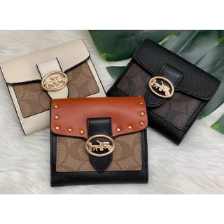 กระเป๋าสตางค์ COACHGEORGIE SMALL WALLET แท้