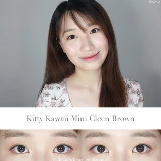 คอนแทคเลนส์ รุ่น Mini Cleen Brown / Black (ขนาดมินิ) - คิตตี้ คาวาอิ Kitty Kawaii (Vial)