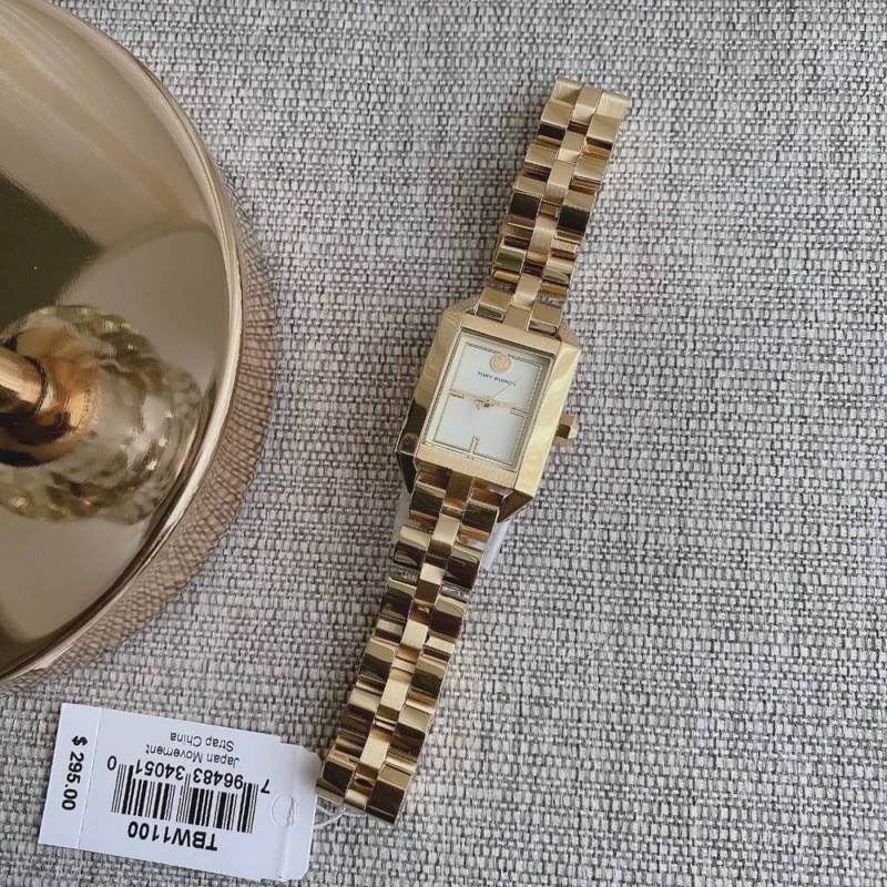 พร้อมส่ง/ของแท้💯💯💯 Tory Burch Dalloway Three-Hand Gold-Tone Stainless  Steel Watch | Shopee Thailand