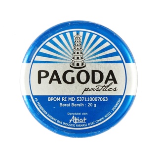 ยาอมสมุนไพร แก้เจ็บคอ เจดีย์ (Pagoda Pastilles )1 โหล20x12g