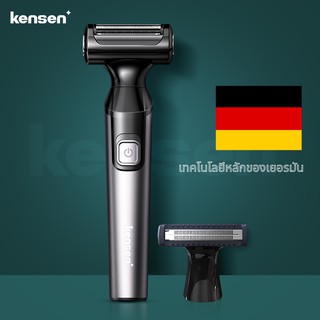 Kensen มีดโกนหนวดไฟฟ้าใบหน้ารักแร้ขาปัตตาเลี่ยนแบตเตอรี่มีดโกนหนวด