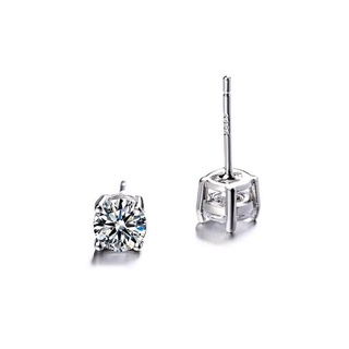 MR GOLD ER S925 DIAMOND STUD EARRINGS 4 MM