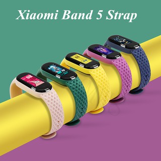 Xiaomi 6 สายนาฬิกาข้อมือซิลิโคน Xiaomi Band 5