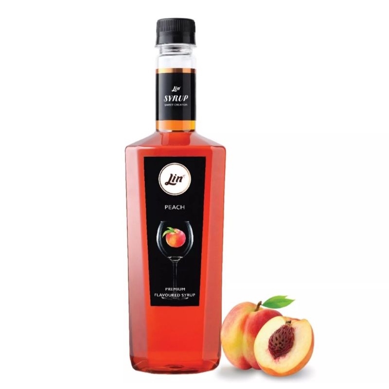 ลินไซรัปพีช LIN PEACH SYRUP ขนาด 750 ml.