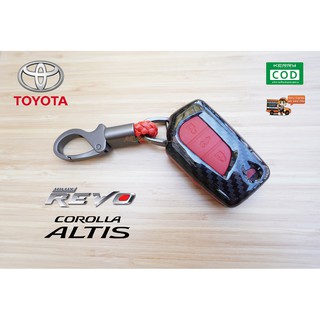 เคสเคฟล่ากุญแจรถยนต์ เคสเคฟล่าแท้ เคสรีโมท เคสกุญแจแท้ TOYOTA  REVO / ALTIS