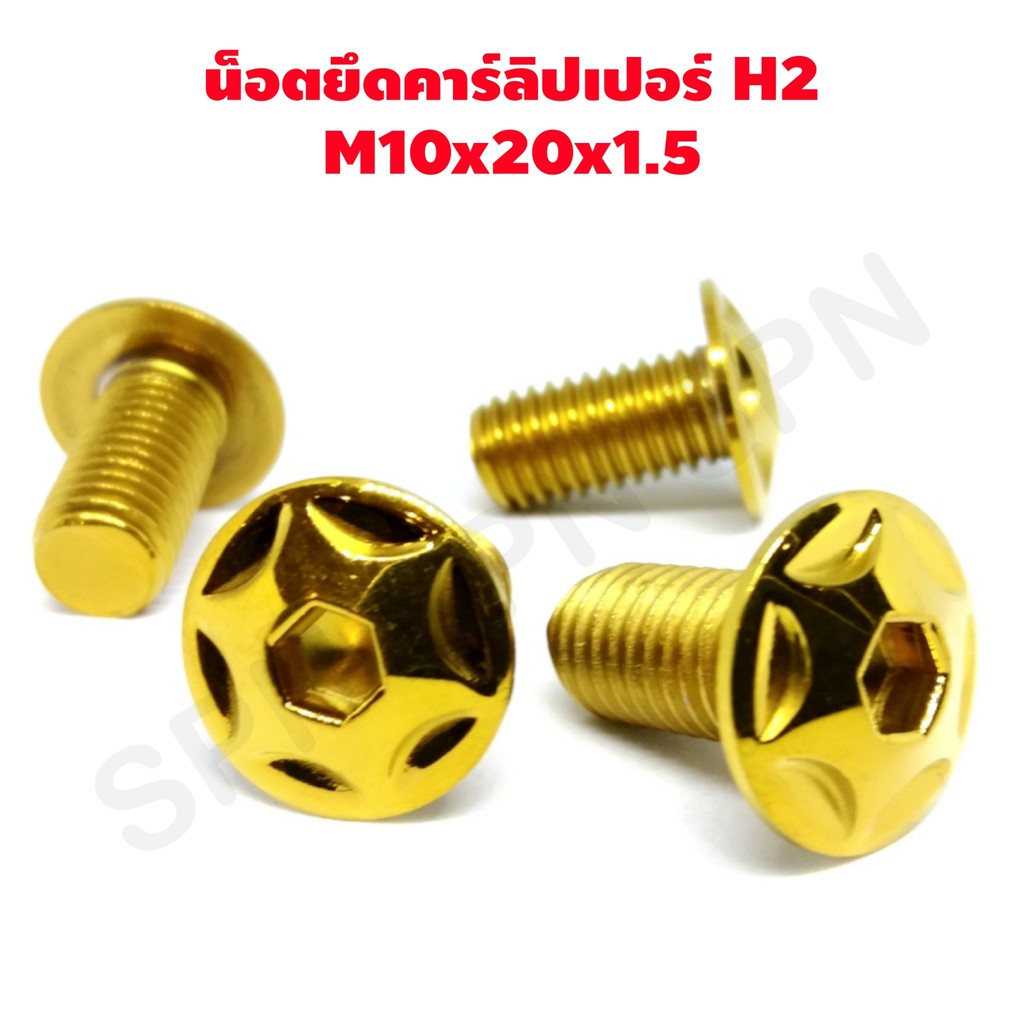 น๊อตคาร์ลิปเปอร์ น็อตคาร์ลิปเปอร์ m10 x 20 x 1.5 หัว H2