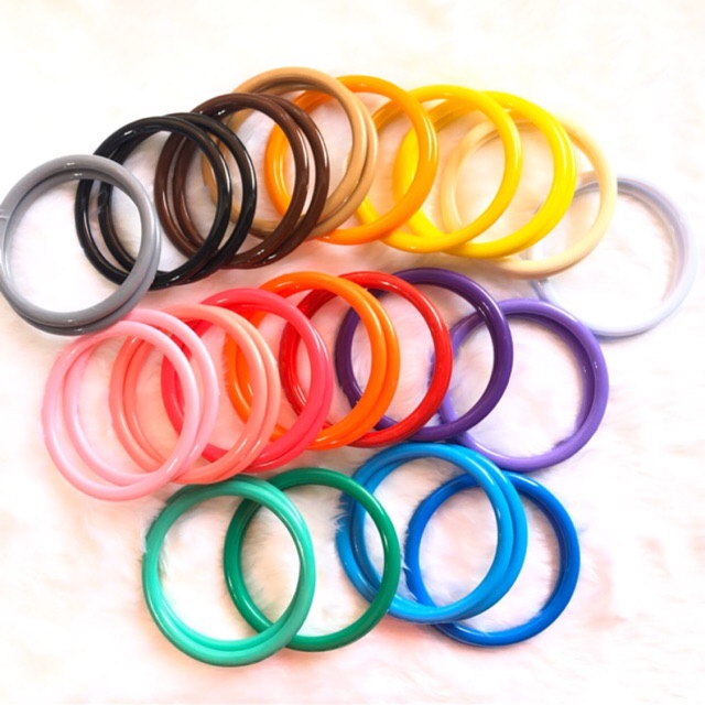 ห่วงพลาสติก ขนาด 12 cm สีขุ่น (มีให้เลือกหลายสี)