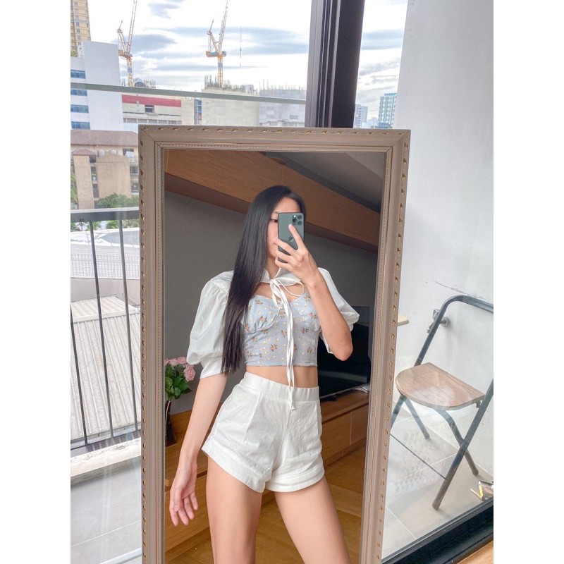 เสื้อครอป คอจีน #NTY207