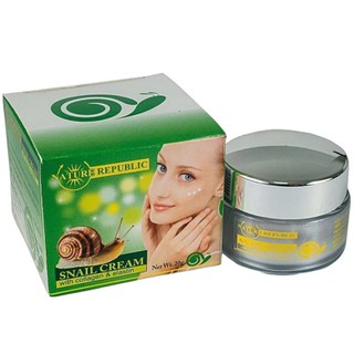 NATURE REPUBLIครีมหน้าด้วยสารสกัดจากหอยทากอีลาสตินและคอลลาเจน NATURE REPUBLIC SNAIL CREAM WITH COLLAGEN &amp; ELASTIN 20 gr.