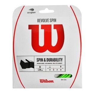 WILSON Revolve Spin ขนาด 1.30/16 เอ็นไม้เทนนิส Tennis String เอ็นเทนนิส ไม้เทนนิส เทนนิส LUXILON SOLINCO BABOLAT