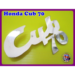 โลโก้บังลม Honda CUB70 Legshield Front Cover "Chrome" Emblem