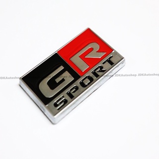 โลโก้ GR SPORT โลหะ ขนาด 3.7 x 7 cm. ติดท้าย รถแข่ง แต่งรถซิ่ง สุดเท่ รถยนต์ TOYOTA