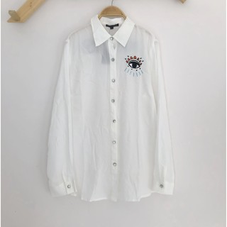 2039 ป้ายtheory-womenเสื้อปกเชิ้ตแต่งปัก/อก42